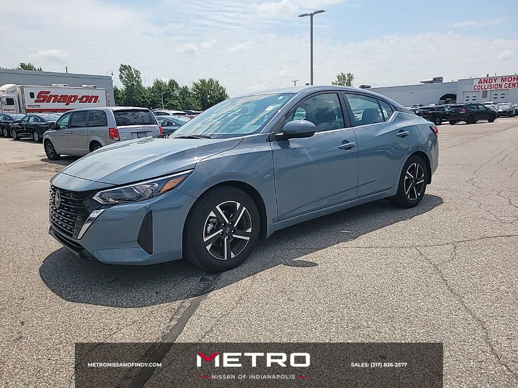 Atlantic Gray Metallic 2024 Nissan Sentra Sedan Front-Wheel Drive Continuously Variable Transmission