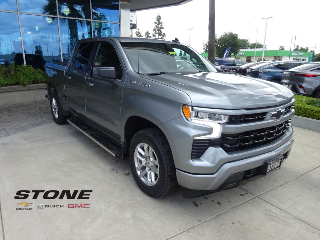 Sterling Gray Metallic 2024 Chevrolet Silverado 1500 RST Crew Cab RWD Pickup Truck 4X2 Automatic