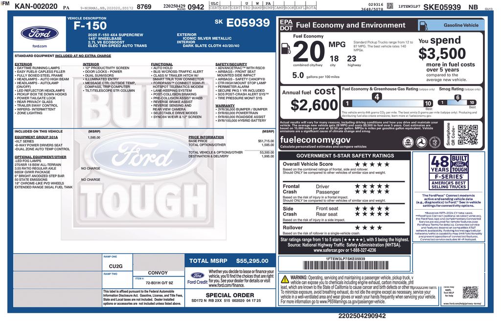 Certified Used 2025 Silver Ford XLT image 2