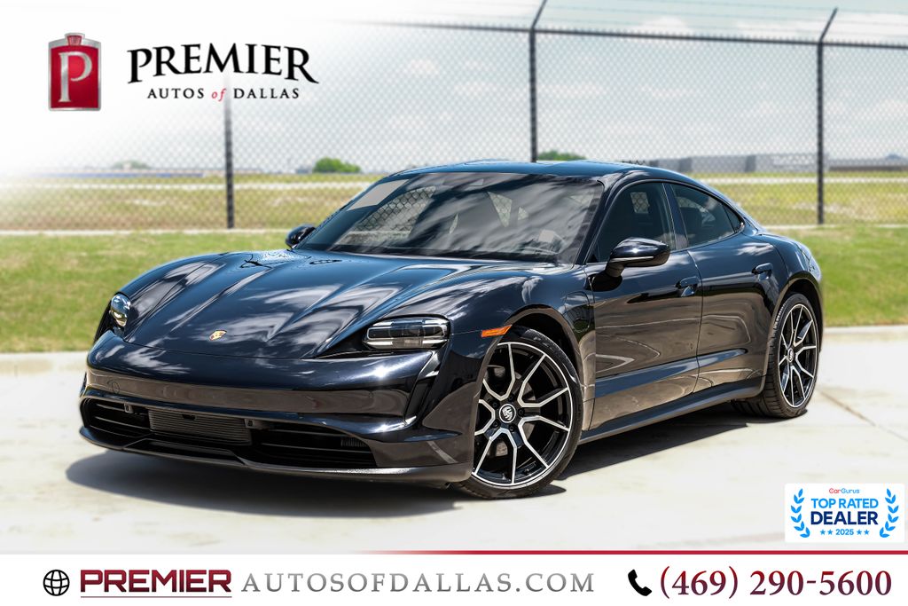 Jet Black Metallic 2022 Porsche Taycan Sedan RWD Sedan Rear-Wheel Drive 2-Speed Automatic