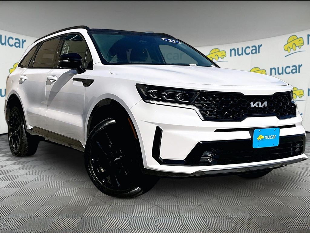 Glacial White Pearl 2023 Kia Sorento SUV / Crossover All-Wheel Drive 8-Speed Dual Clutch
