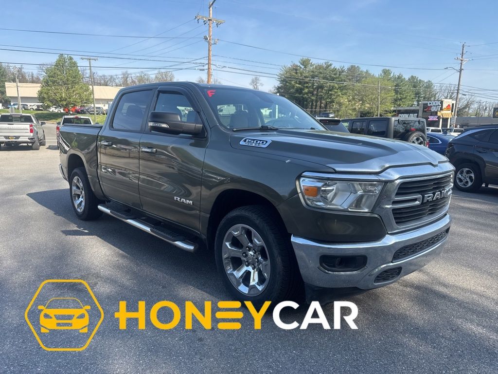 Olive Green Pearlcoat 2020 RAM 1500 Big Horn Crew Cab 4WD Pickup Truck Four-Wheel Drive 8-Speed Automatic