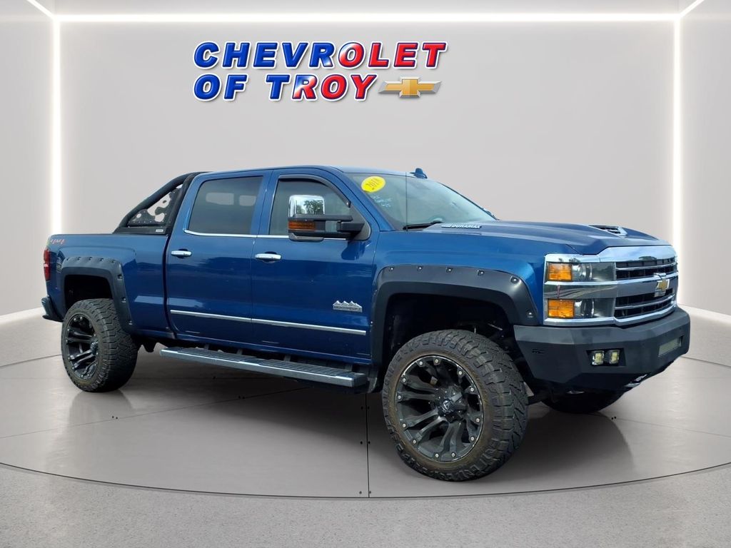Deep Ocean Blue Metallic 2018 Chevrolet Silverado 2500HD High Country Crew Cab 4WD Pickup Truck Four-Wheel Drive 6-Speed Automatic