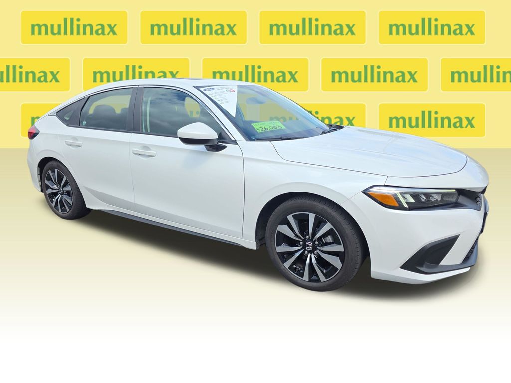 Platinum White Pearl 2023 Honda Civic Hatchback Hatchback Front-Wheel Drive Continuously Variable Transmission