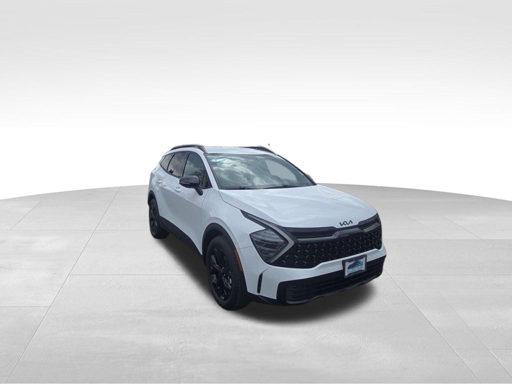 Glacial White Pearl 2025 Kia Sportage SUV / Crossover All-Wheel Drive 8-Speed Automatic