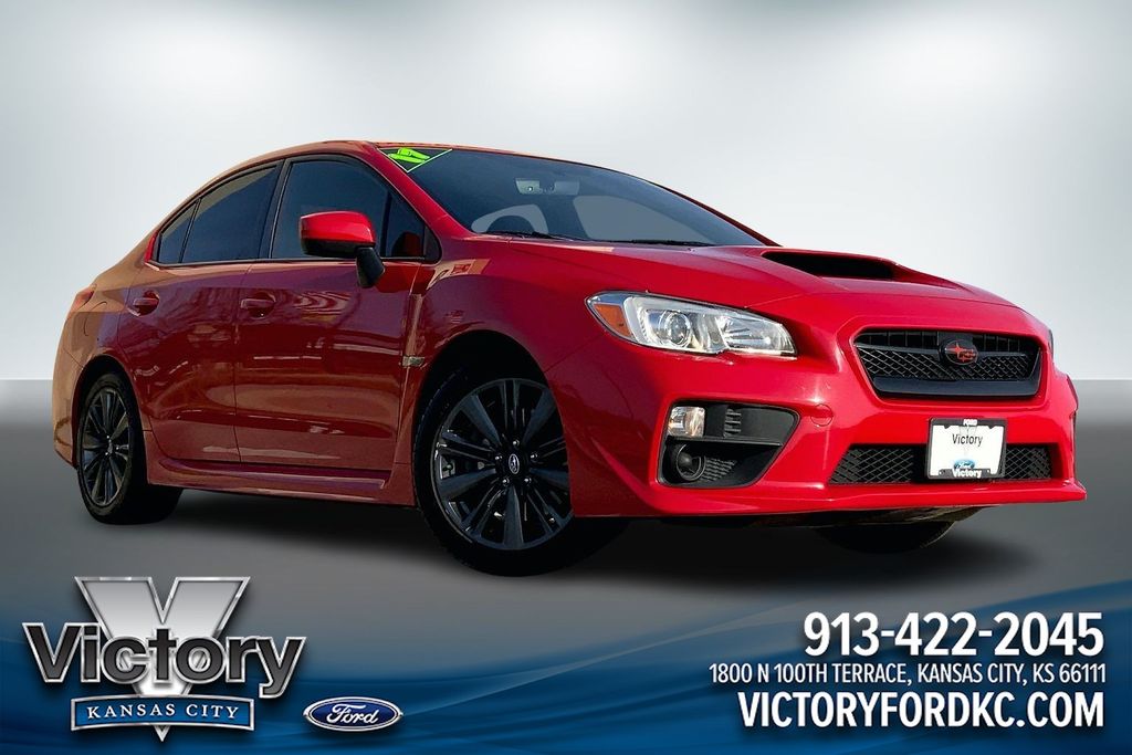 Pure Red 2017 Subaru WRX Sedan Sedan All-Wheel Drive 6-Speed Manual