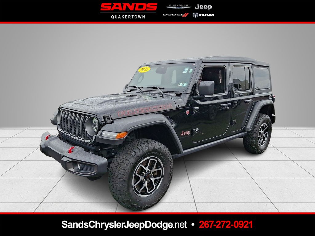 Black Clearcoat 2025 Jeep Wrangler SUV / Crossover Four-Wheel Drive 8-Speed Automatic