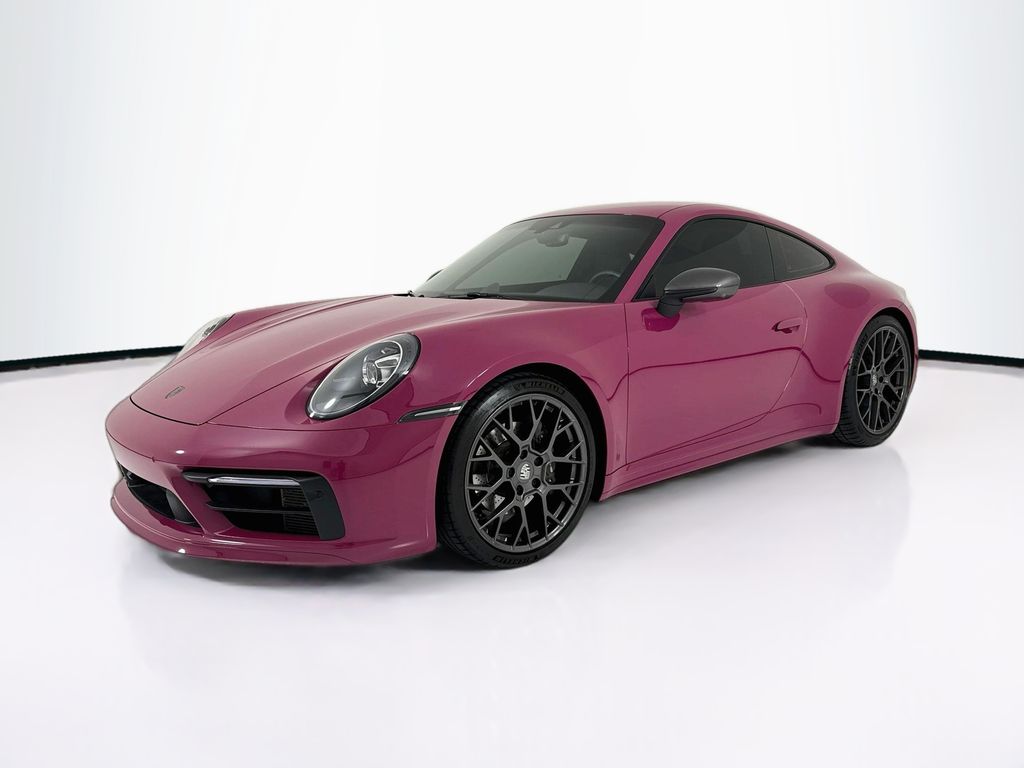 Red (Ruby Star Neo) 2023 Porsche 911 Coupe Rear-Wheel Drive 7-Speed Manual
