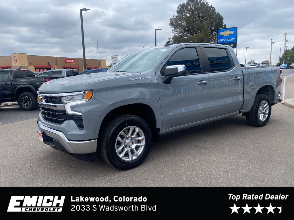 Slate Gray Metallic 2024 Chevrolet Silverado 1500 Pickup Truck Four-Wheel Drive 8-Speed Automatic