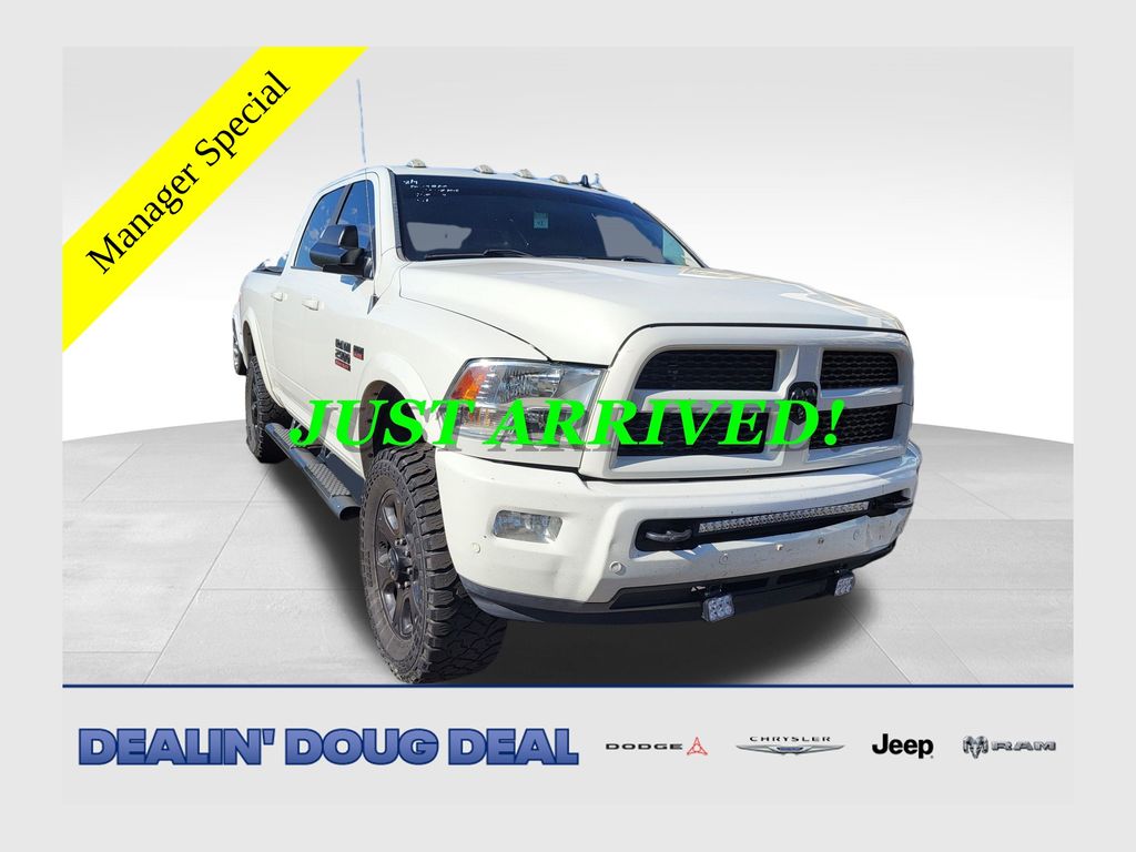 Pearl White 2016 RAM 2500 Pickup Truck Four-Wheel Drive 6-Speed Automatic