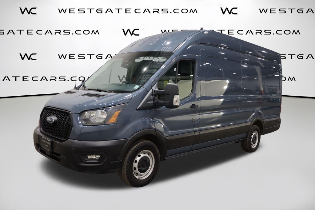 Blue 2022 Ford Transit Cargo Van Rear-Wheel Drive 