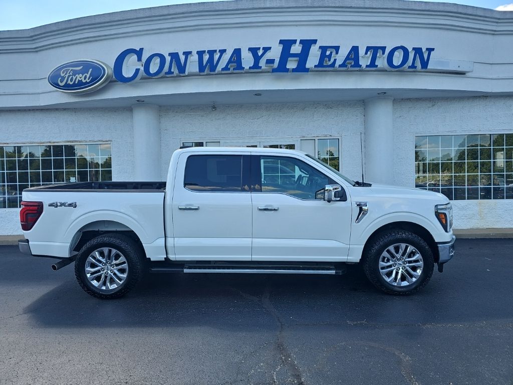 Star White Metallic Tri-Coat 2024 Ford F-150 Pickup Truck Four-Wheel Drive Automatic