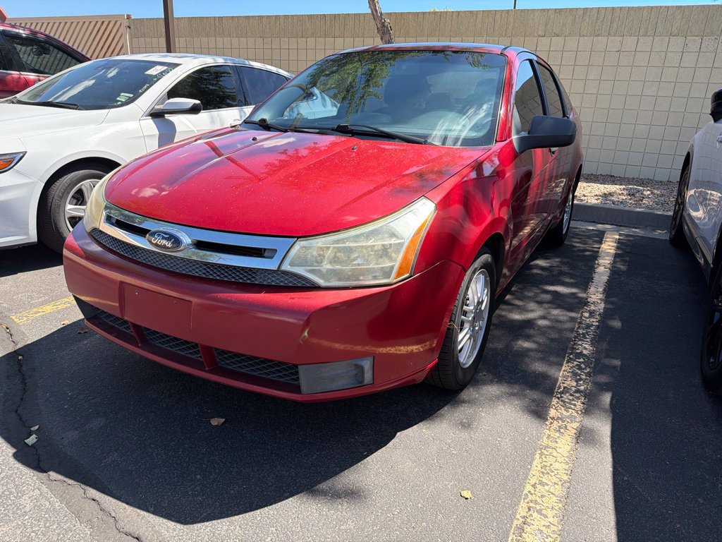 Sangria Red Metallic 2010 Ford Focus Sedan Front-Wheel Drive 4-Speed Automatic