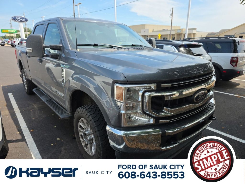 Gray Metallic 2022 Ford F-250 Super Duty Pickup Truck Four-Wheel Drive Automatic