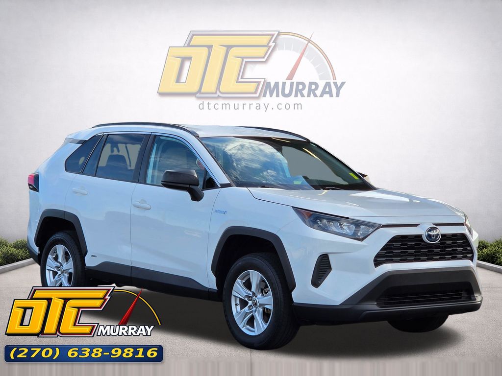 Super White 2021 Toyota RAV4 Hybrid LE AWD SUV / Crossover All-Wheel Drive Continuously Variable Transmission