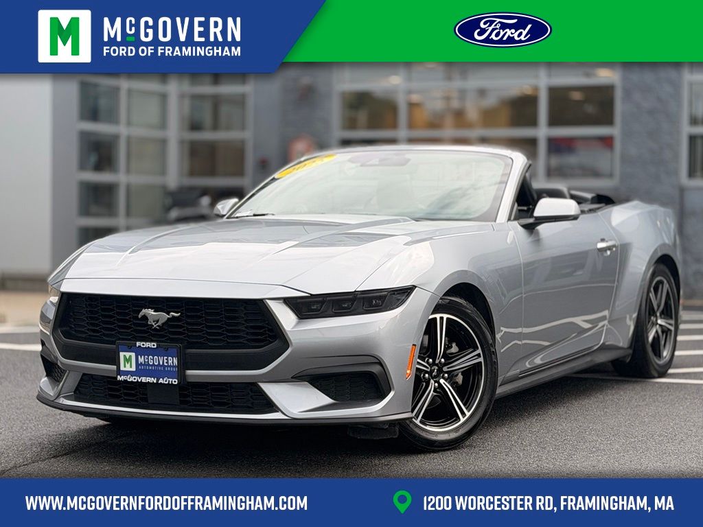 Silver 2025 Ford Mustang Convertible Rear-Wheel Drive Automatic