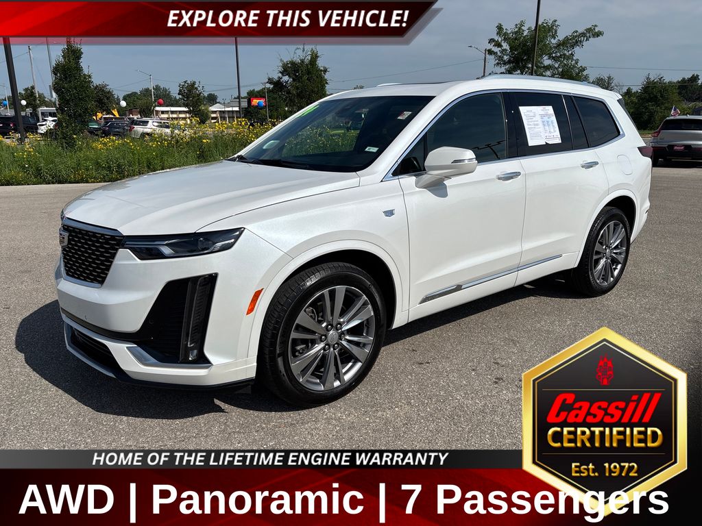 Crystal White Tricoat 2024 Cadillac XT6 SUV / Crossover Four-Wheel Drive 9-Speed Automatic