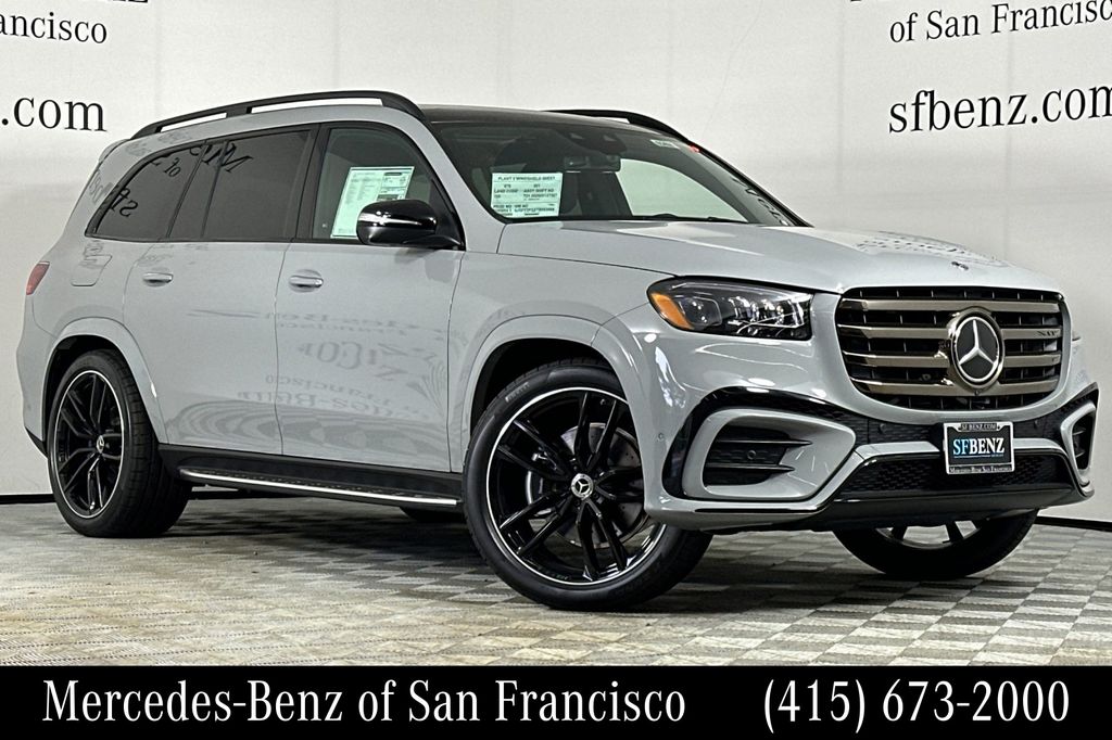 Gray (MANUFAKTUR Alpine Grey) 2026 Mercedes-Benz GLS SUV / Crossover All-Wheel Drive 9-Speed Automatic