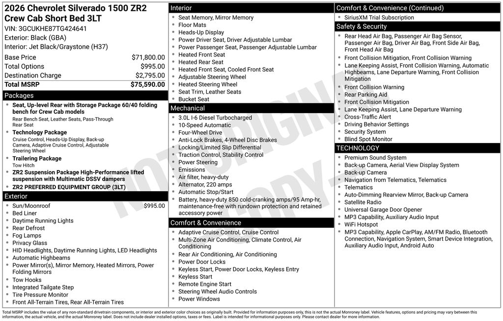2026 Chevrolet Silverado 1500 ZR2 - Image 3