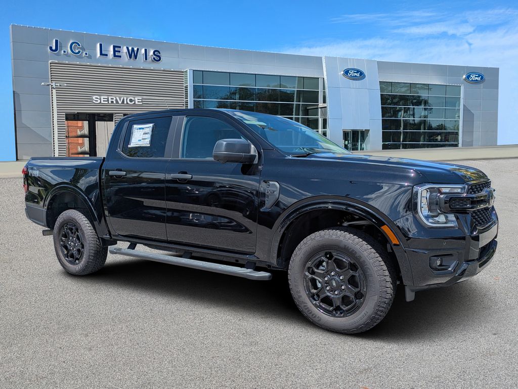 Shadow Black 2025 Ford Ranger Pickup Truck Four-Wheel Drive Automatic