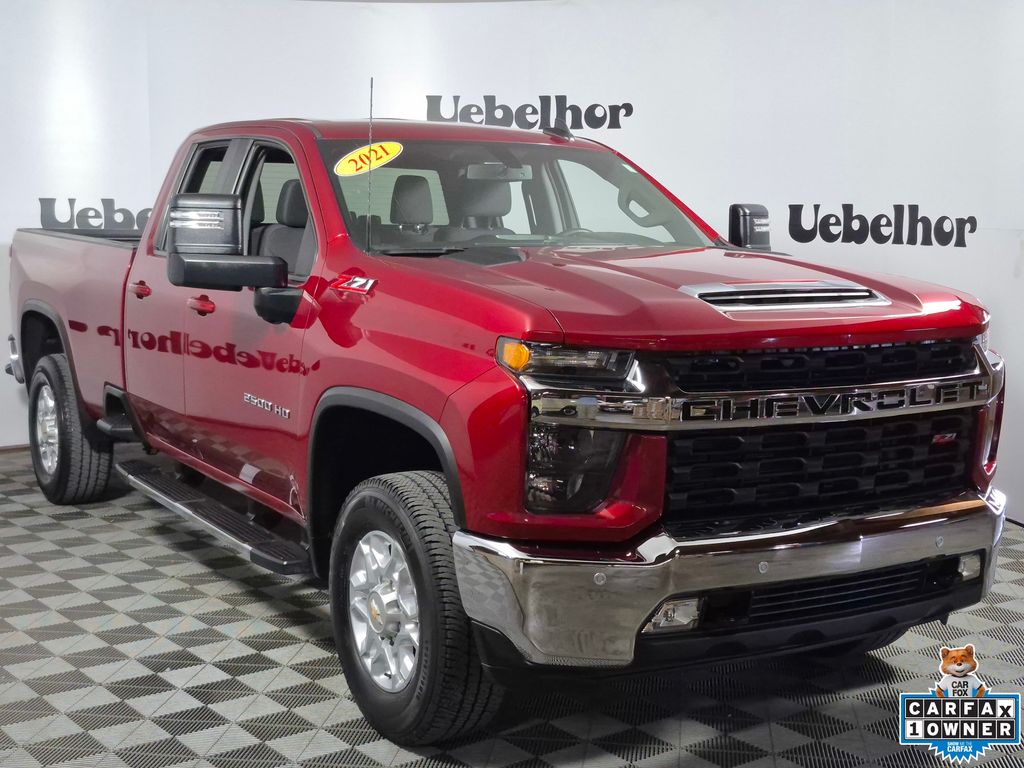 Cherry Red Tintcoat 2021 Chevrolet Silverado 2500HD LT Double Cab 4WD Pickup Truck Four-Wheel Drive 6-Speed Automatic