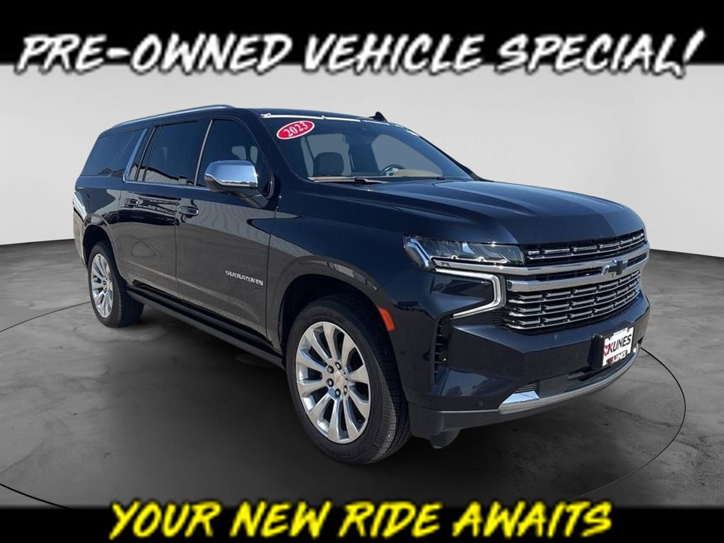 Midnight Blue Metallic 2023 Chevrolet Suburban SUV / Crossover Four-Wheel Drive 