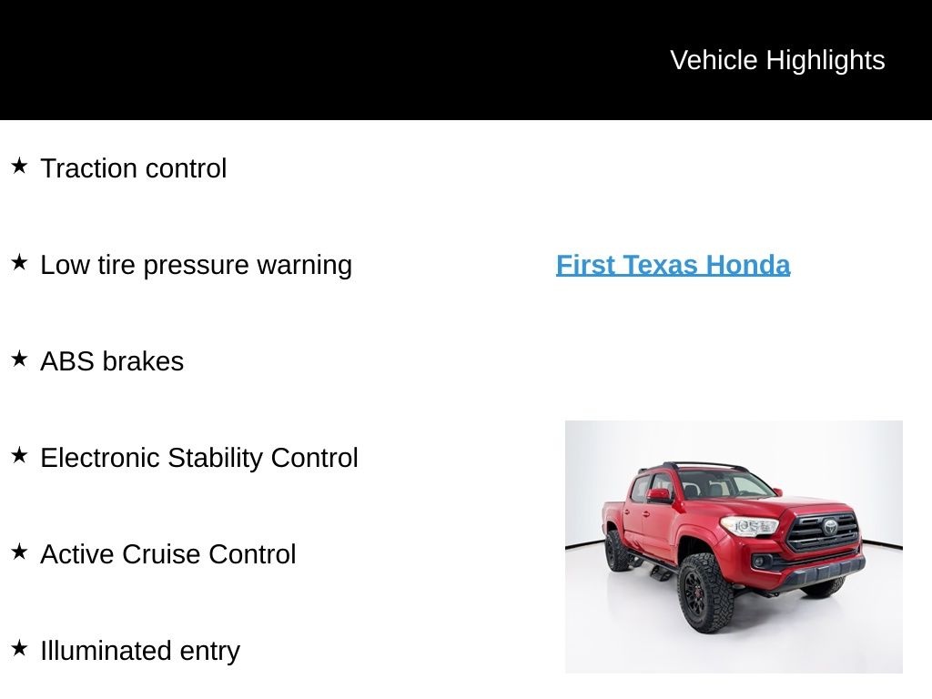 Used Car 2018 Toyota Tacoma  Sr For Sale Under $25,000 In Austin, Texas