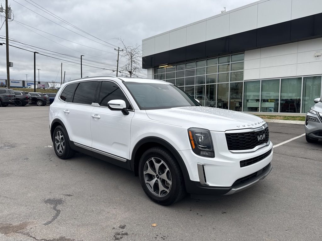 Glacial White Pearl 2022 Kia Telluride EX AWD SUV / Crossover All-Wheel Drive 8-Speed Automatic
