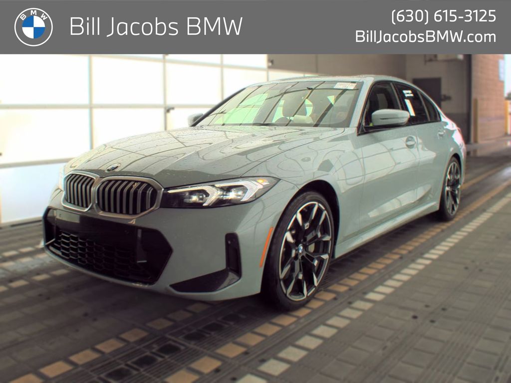 Gray (Brooklyn Grey Metallic) 2026 BMW 3 Series Sedan All-Wheel Drive 8-Speed Automatic