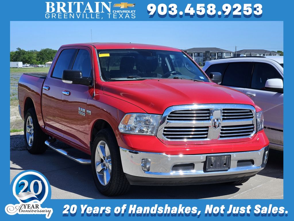 Flame Red Clearcoat 2016 RAM 1500 Lone Star Crew Cab 4WD Pickup Truck Four-Wheel Drive 8-Speed Automatic
