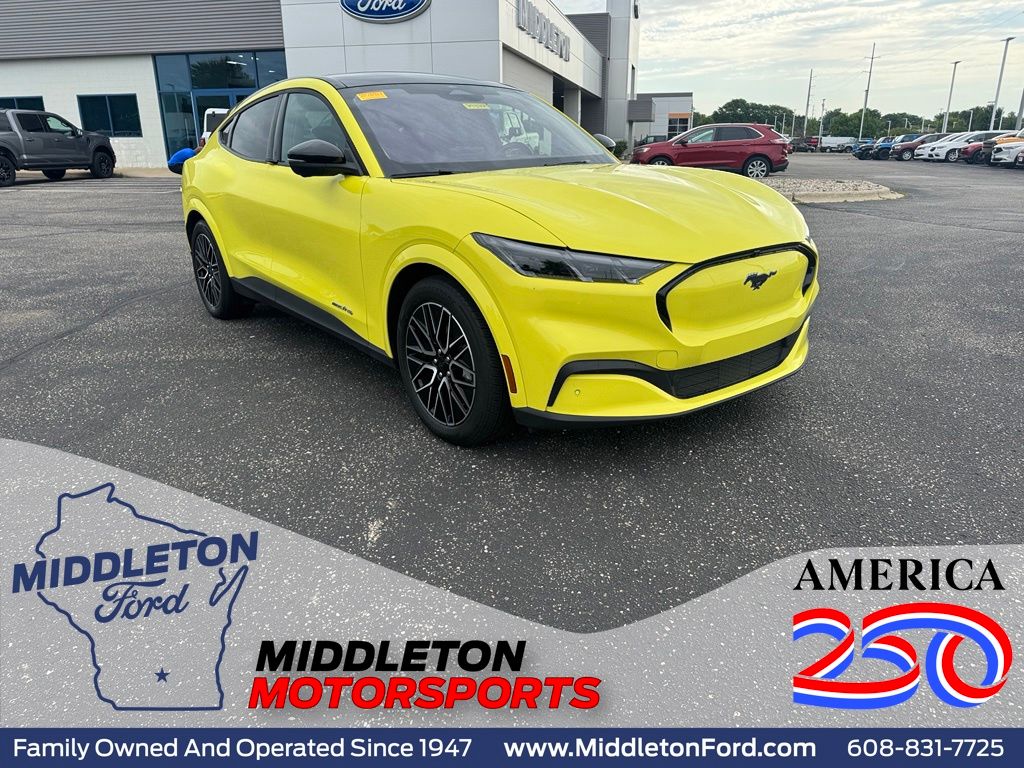 Grabber Yellow 2025 Ford Mustang Mach-E SUV / Crossover All-Wheel Drive Automatic