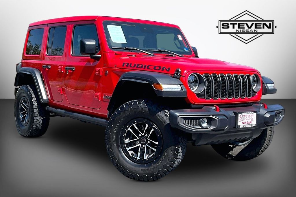 Firecracker Red Clearcoat 2025 Jeep Wrangler SUV / Crossover Four-Wheel Drive 8-Speed Automatic