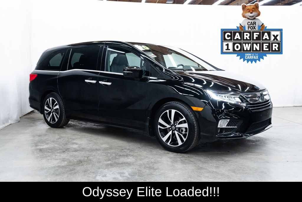 Crystal Black Pearl 2020 Honda Odyssey Elite FWD Minivan Front-Wheel Drive Automatic