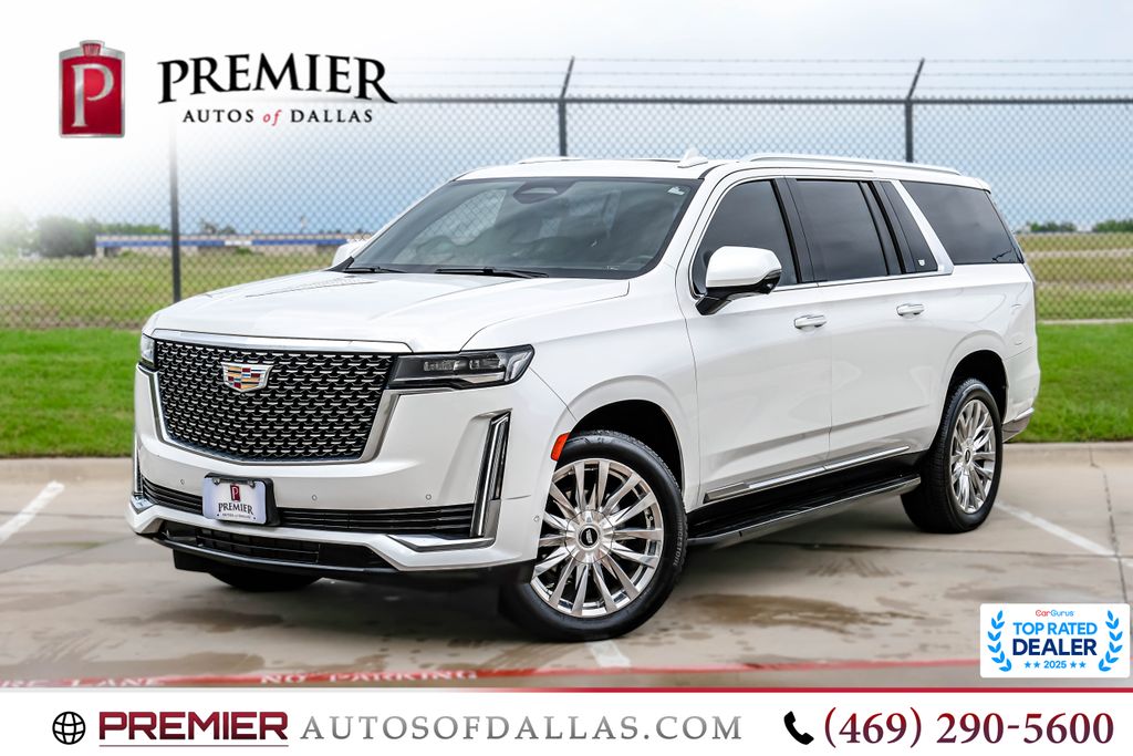Crystal White Tricoat 2022 Cadillac Escalade ESV SUV / Crossover Rear-Wheel Drive 