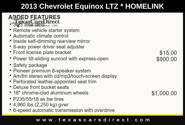 2013 Chevrolet Equinox LTZ 14