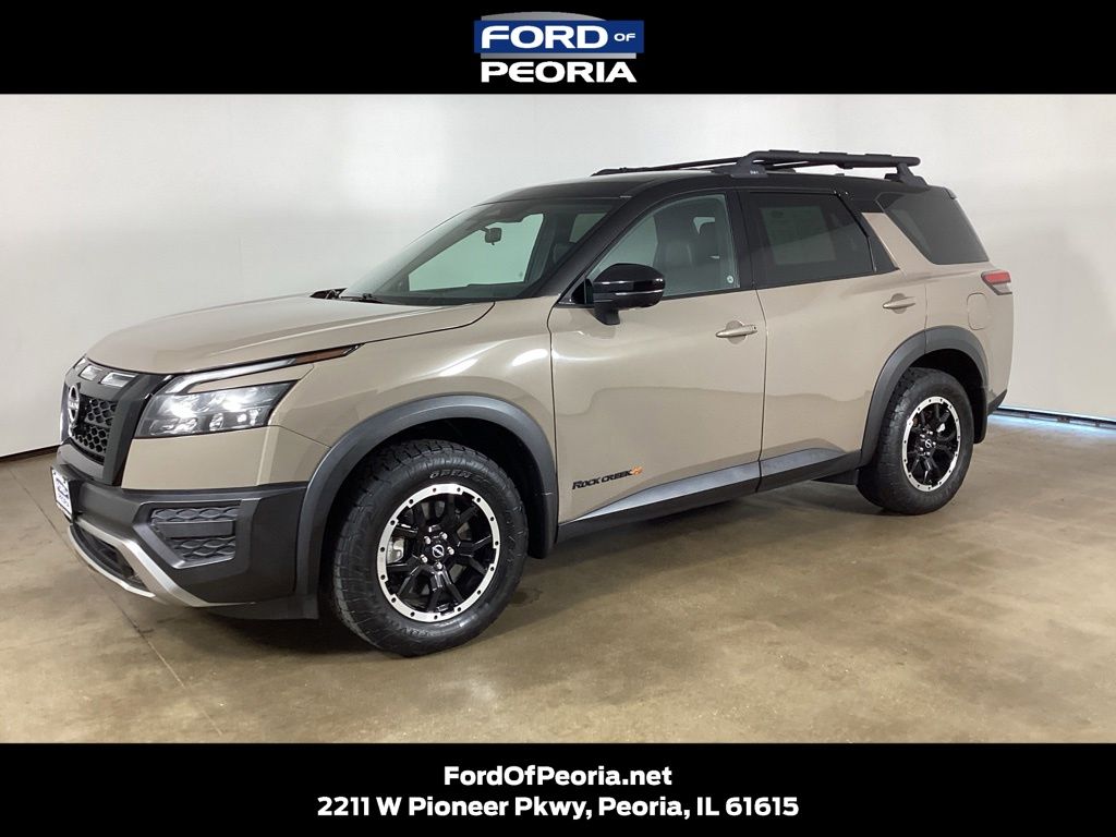 Baja Storm/Super Black Roof 2023 Nissan Pathfinder SUV / Crossover All-Wheel Drive 9-Speed Automatic