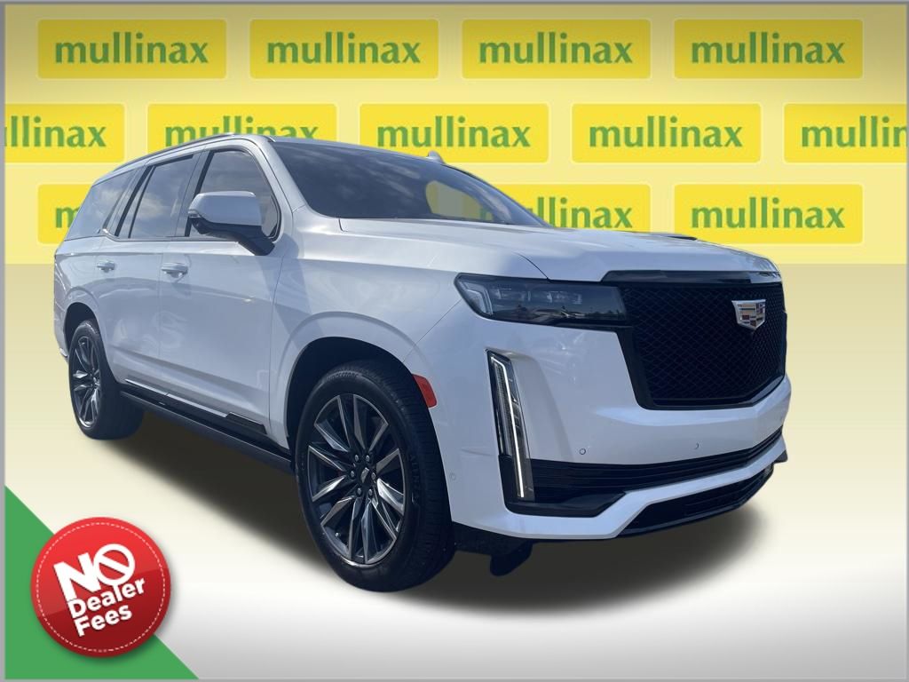 Crystal White Tricoat 2022 Cadillac Escalade SUV / Crossover Four-Wheel Drive Automatic