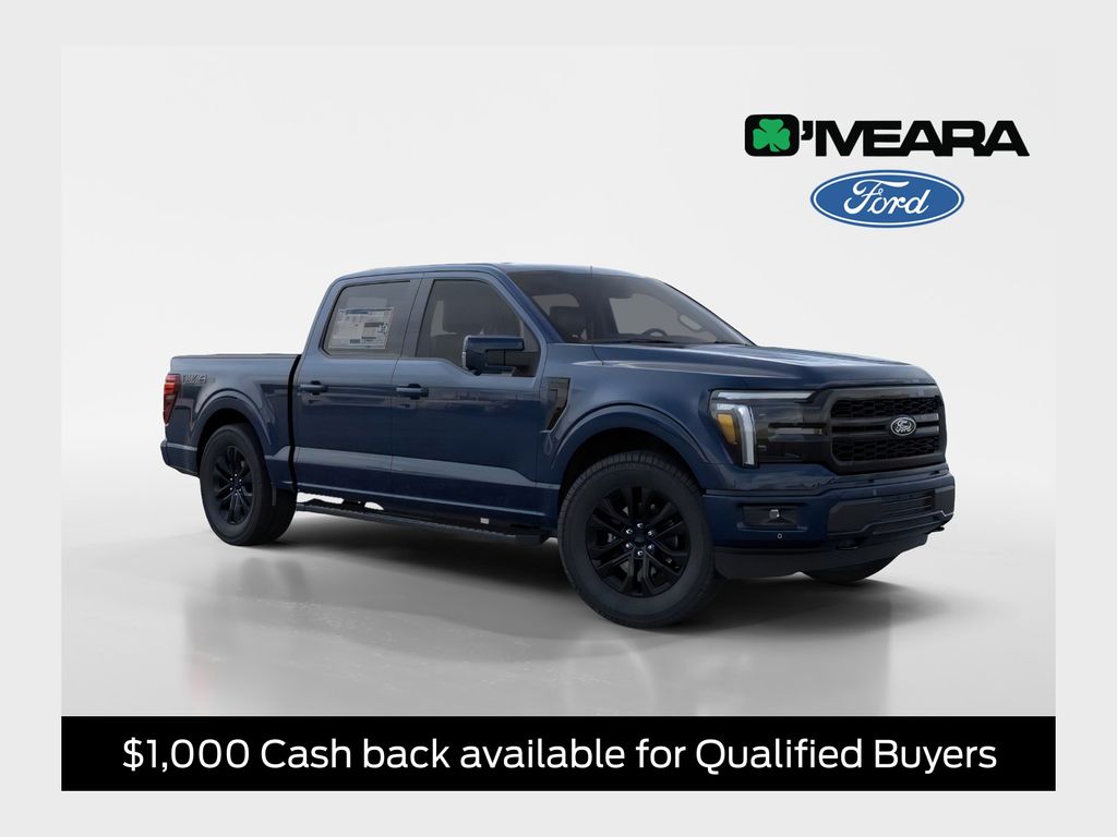 Antimatter Blue Metallic 2026 Ford F-150 Lariat SuperCrew 4WD Pickup Truck Four-Wheel Drive Automatic