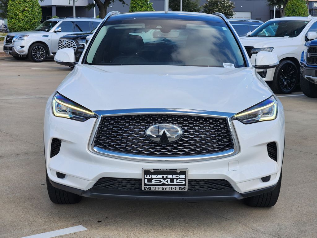 2023 INFINITI QX50 LUXE White at South Houston Nissan