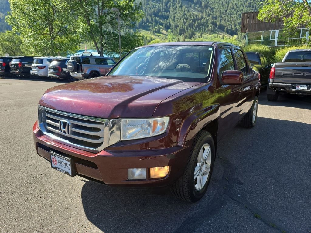 Red 2013 Honda Ridgeline Pickup Truck Four-Wheel Drive 5-Speed Automatic