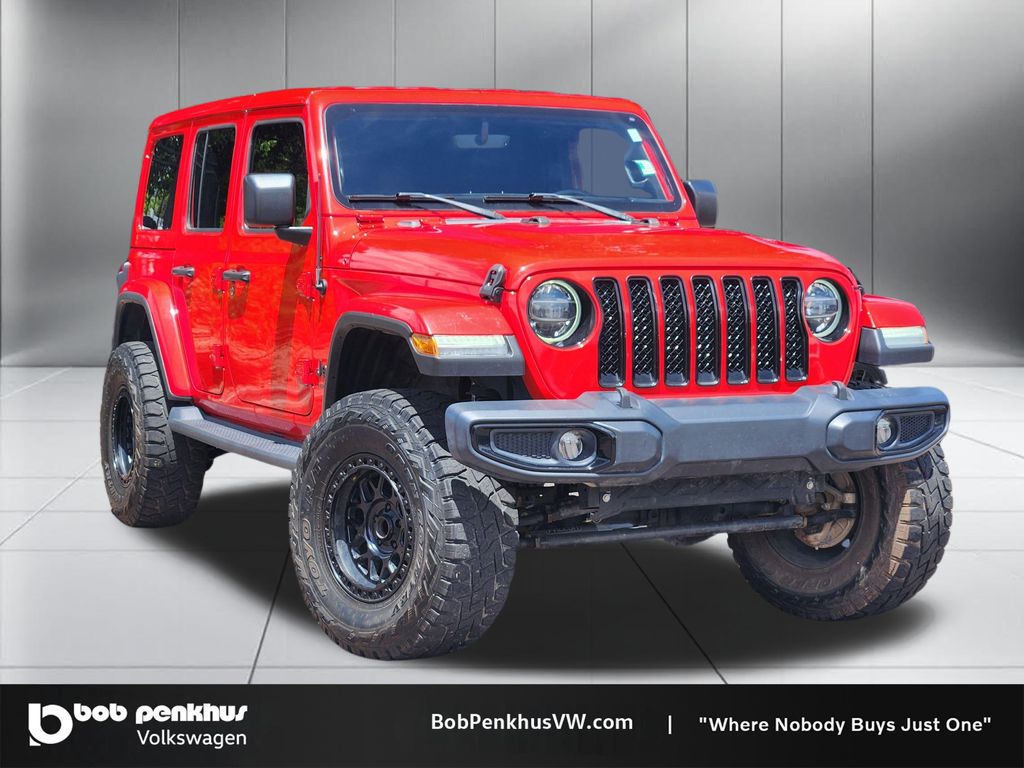 Firecracker Red Clearcoat 2020 Jeep Wrangler Unlimited Sahara Altitude 4WD SUV / Crossover Four-Wheel Drive 8-Speed Automatic