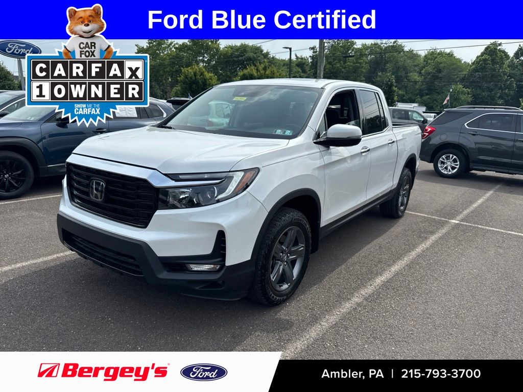 White 2023 Honda Ridgeline Pickup Truck All-Wheel Drive 9-Speed Automatic