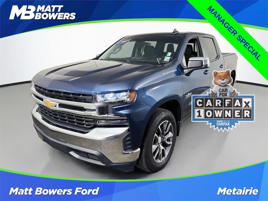 Northsky Blue Metallic 2021 Chevrolet Silverado 1500 Pickup Truck 4X2 8-Speed Automatic