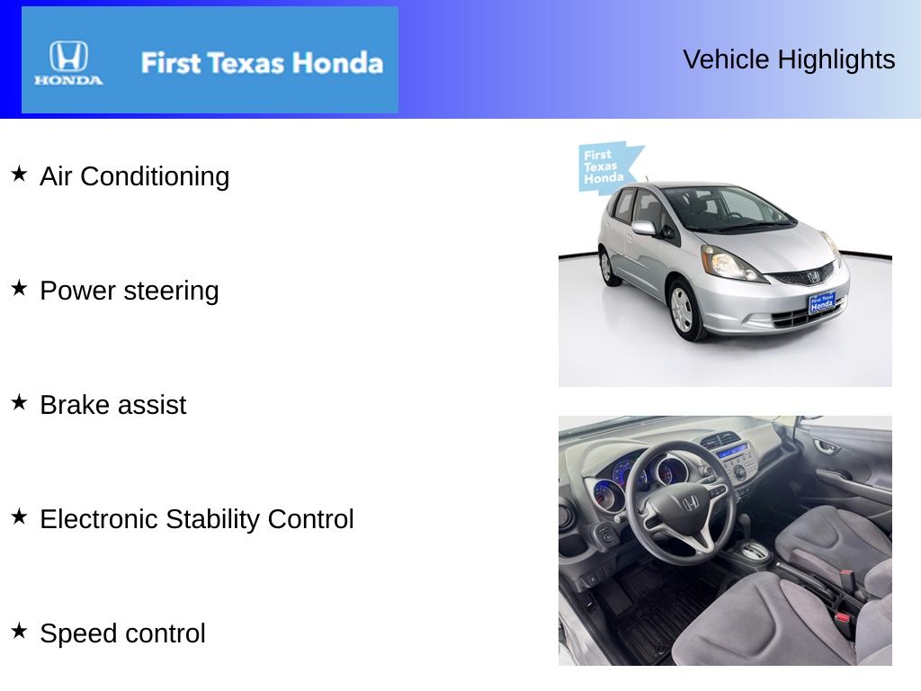 Used Car 2013 Honda Fit  Base For Sale Under $15,000 In Austin, Texas