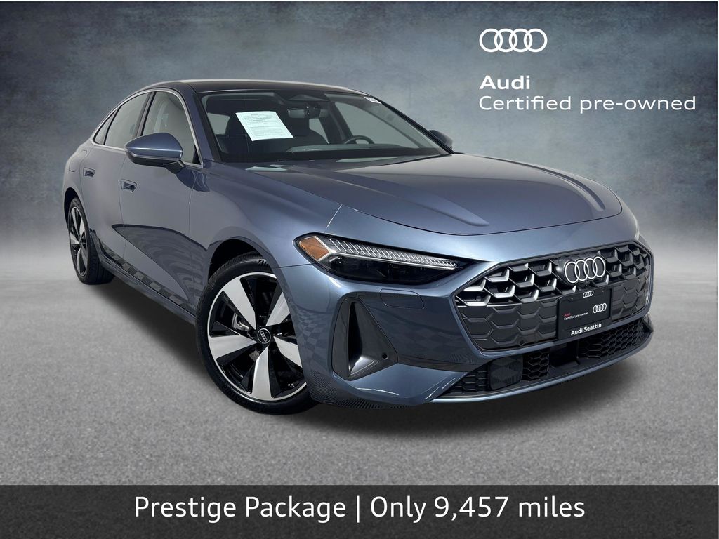 Horizon Blue Metallic 2025 Audi A5 Sedan All-Wheel Drive 7-Speed Automatic