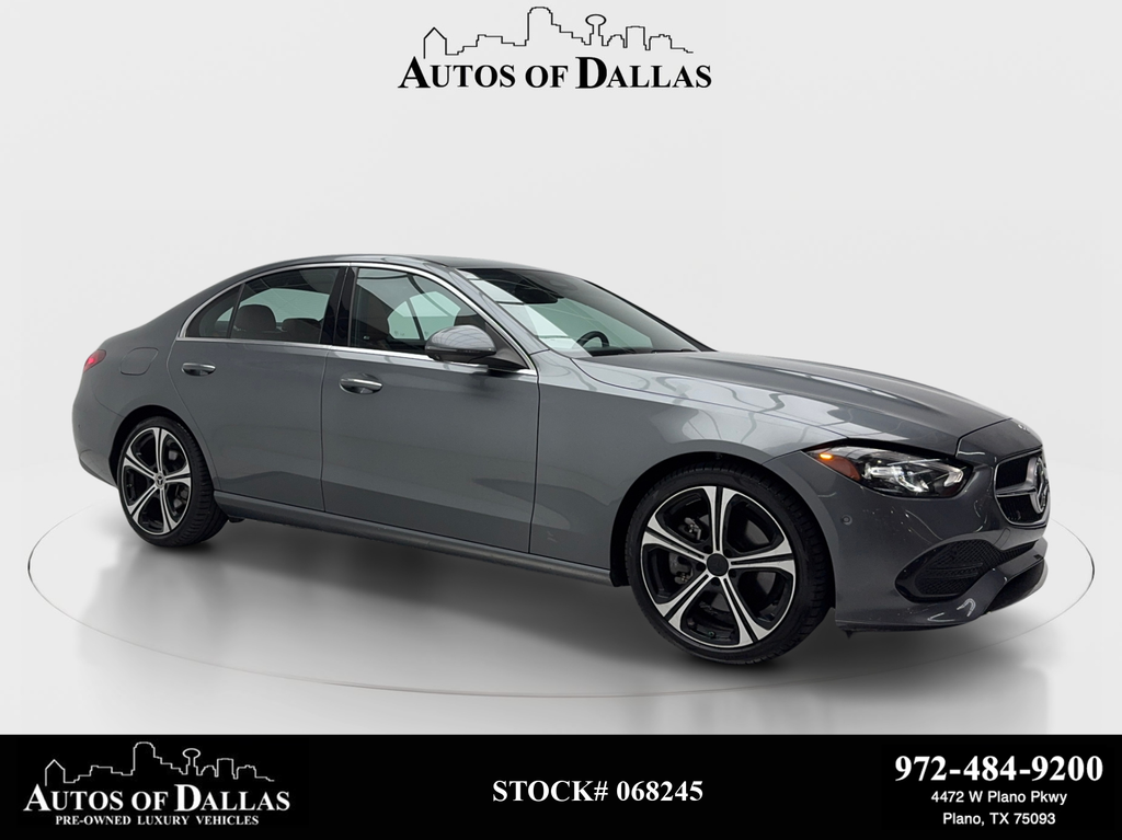 Gray 2023 Mercedes-Benz C-Class Sedan Rear-Wheel Drive 9-Speed Automatic