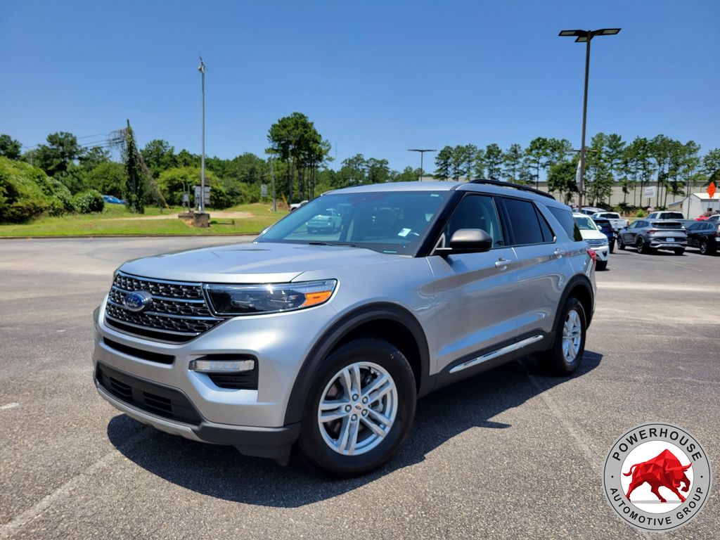 Silver Metallic 2023 Ford Explorer SUV / Crossover All-Wheel Drive Automatic