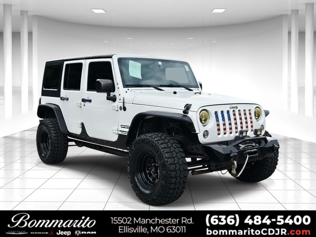 Bright White Clearcoat 2015 Jeep Wrangler SUV / Crossover Four-Wheel Drive 5-Speed Automatic