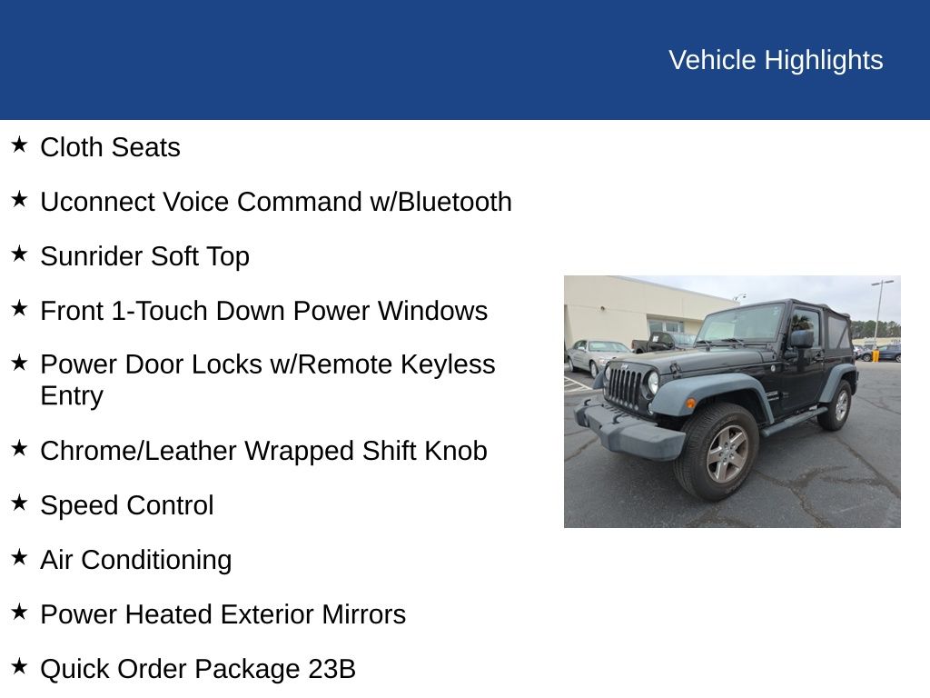 2015 Jeep Wrangler Sport