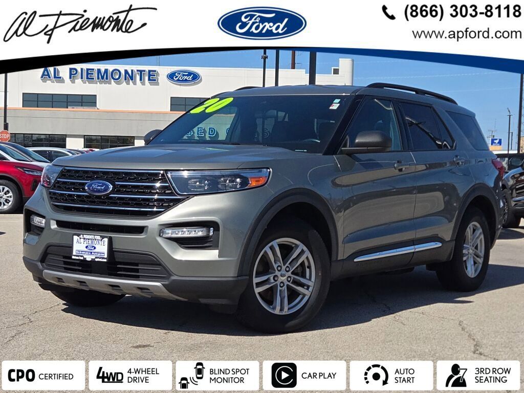 Silver Spruce Metallic 2020 Ford Explorer XLT AWD SUV / Crossover All-Wheel Drive Automatic